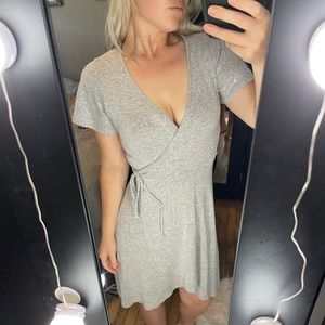 Caution to the wind wrap dress